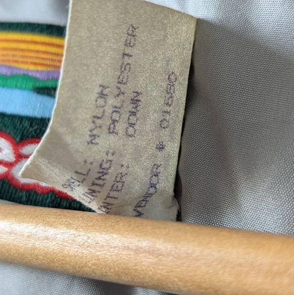 Vintage 80s 90s L.L. Bean Women's Bright Blue Down Jacket Coat Size Medium - Picture 9 of 12